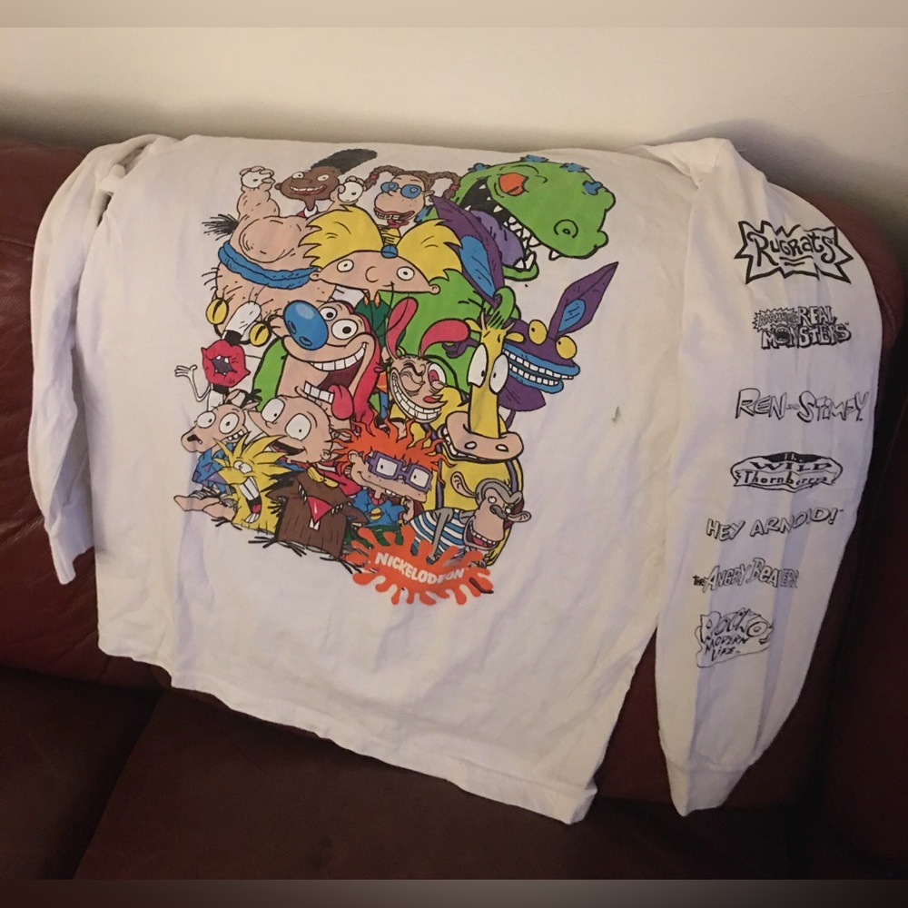 Y2K Nostalgic Nickelodeon Long Sleeve T-Shirt Size L